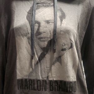 Marlon Brando Graphic Hoodie - Black